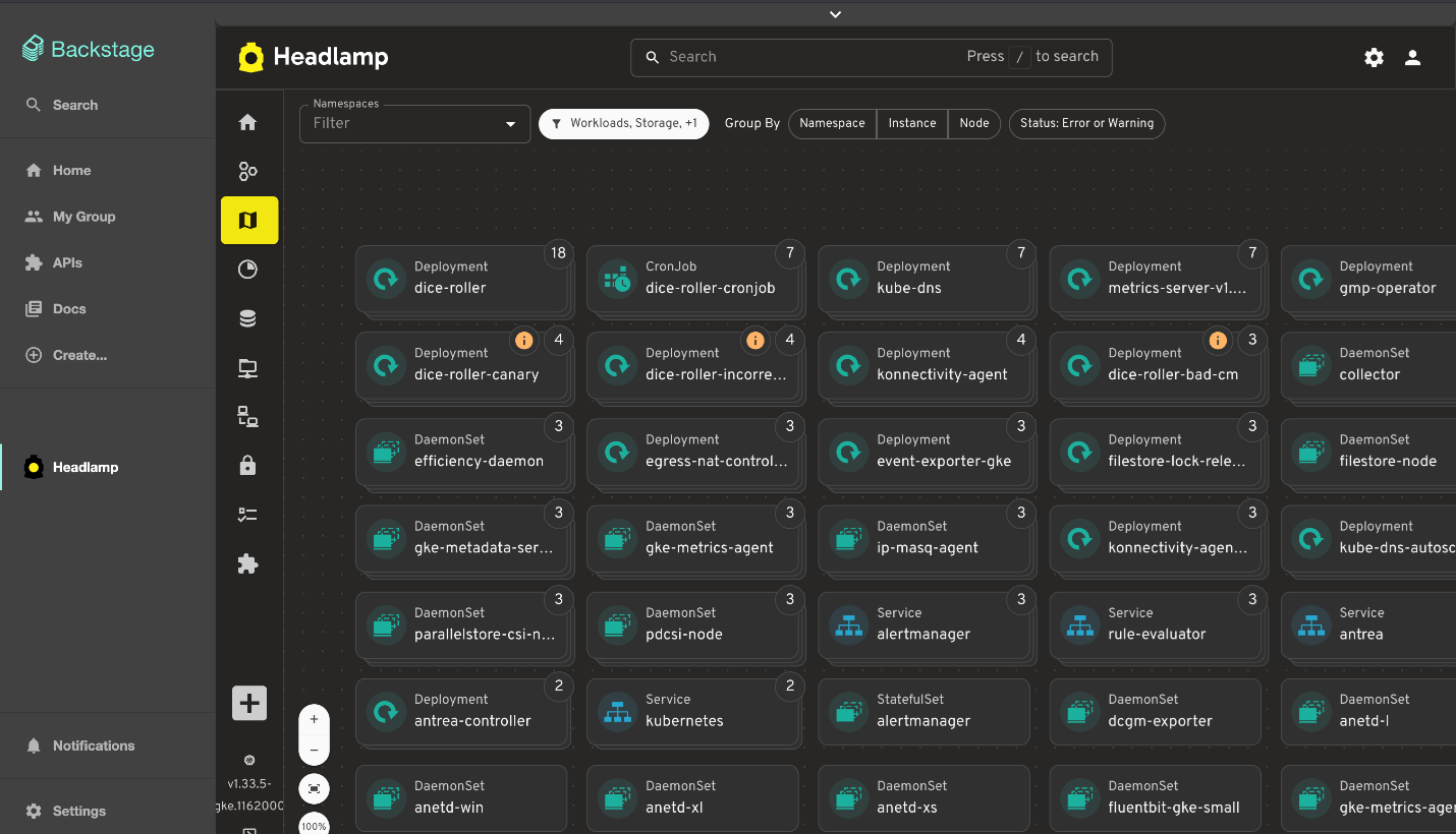 Backstage plugin